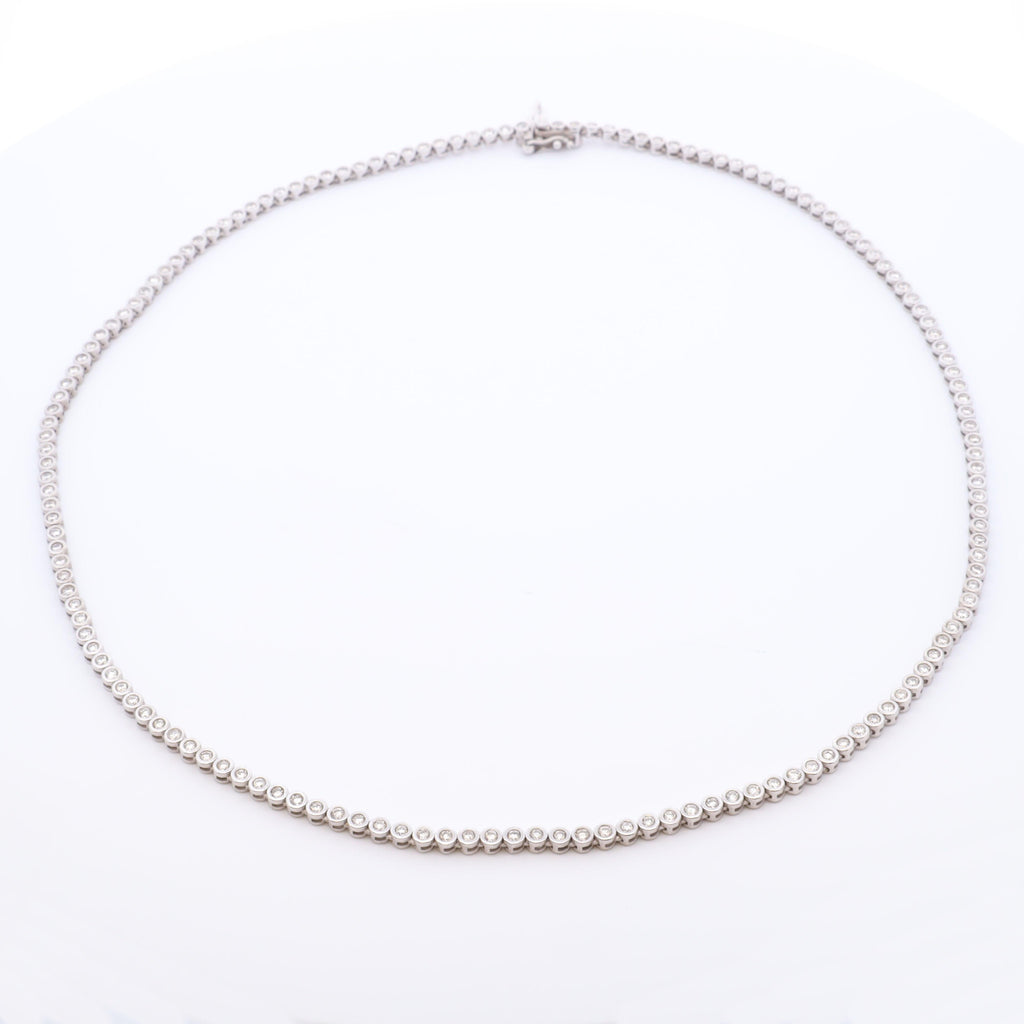 Bezel Tennis Necklace - Nashelle