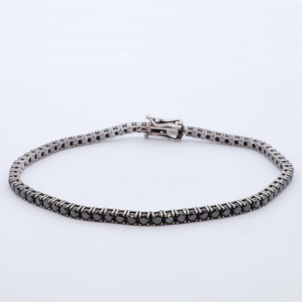 Black Diamond Tennis Bracelet - Nashelle