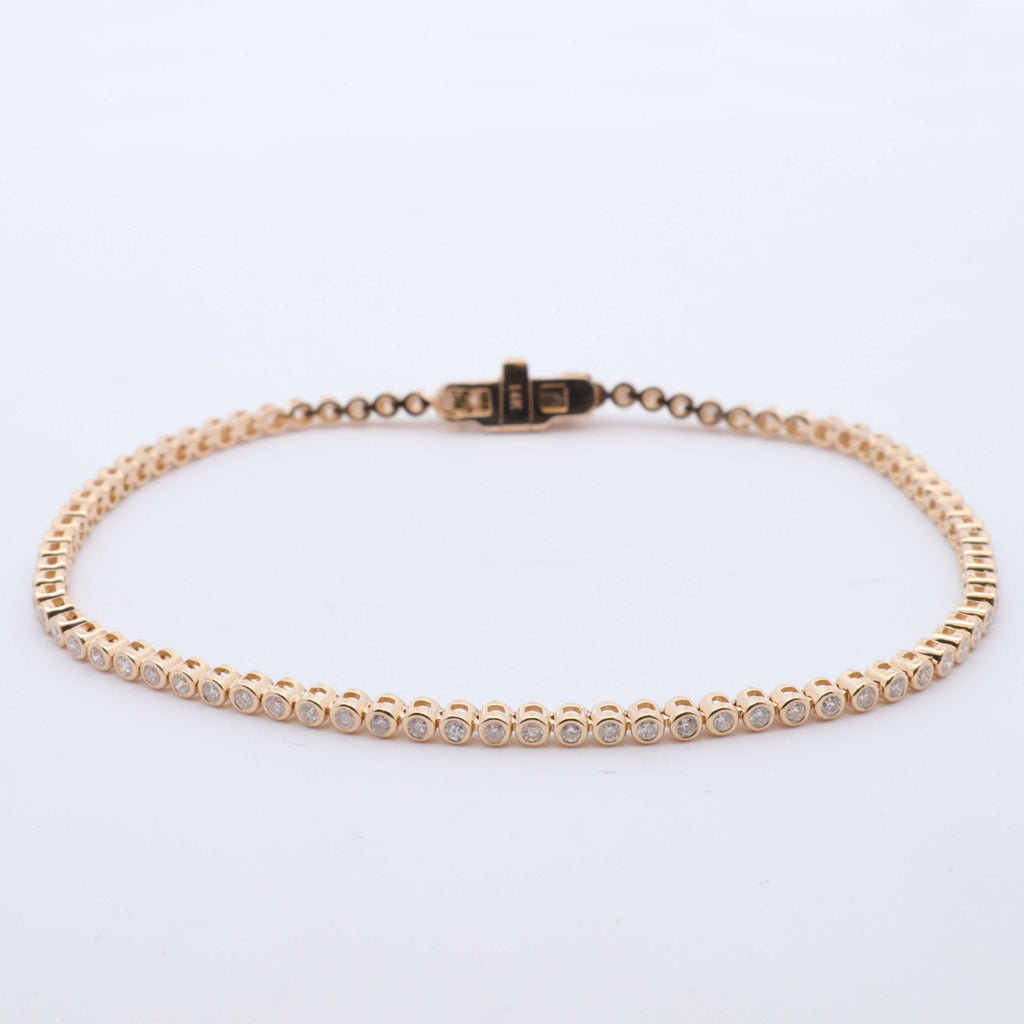 Diamond Bezel Tennis Bracelet - Nashelle