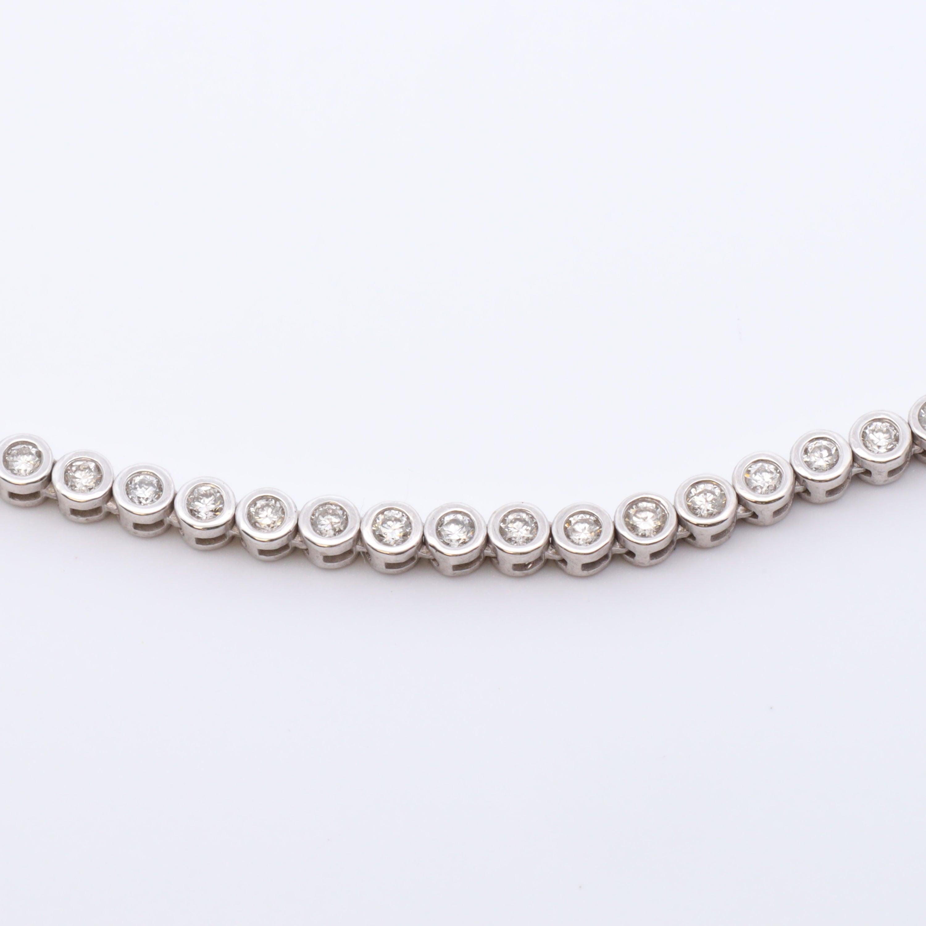 Bezel Tennis Necklace - Nashelle