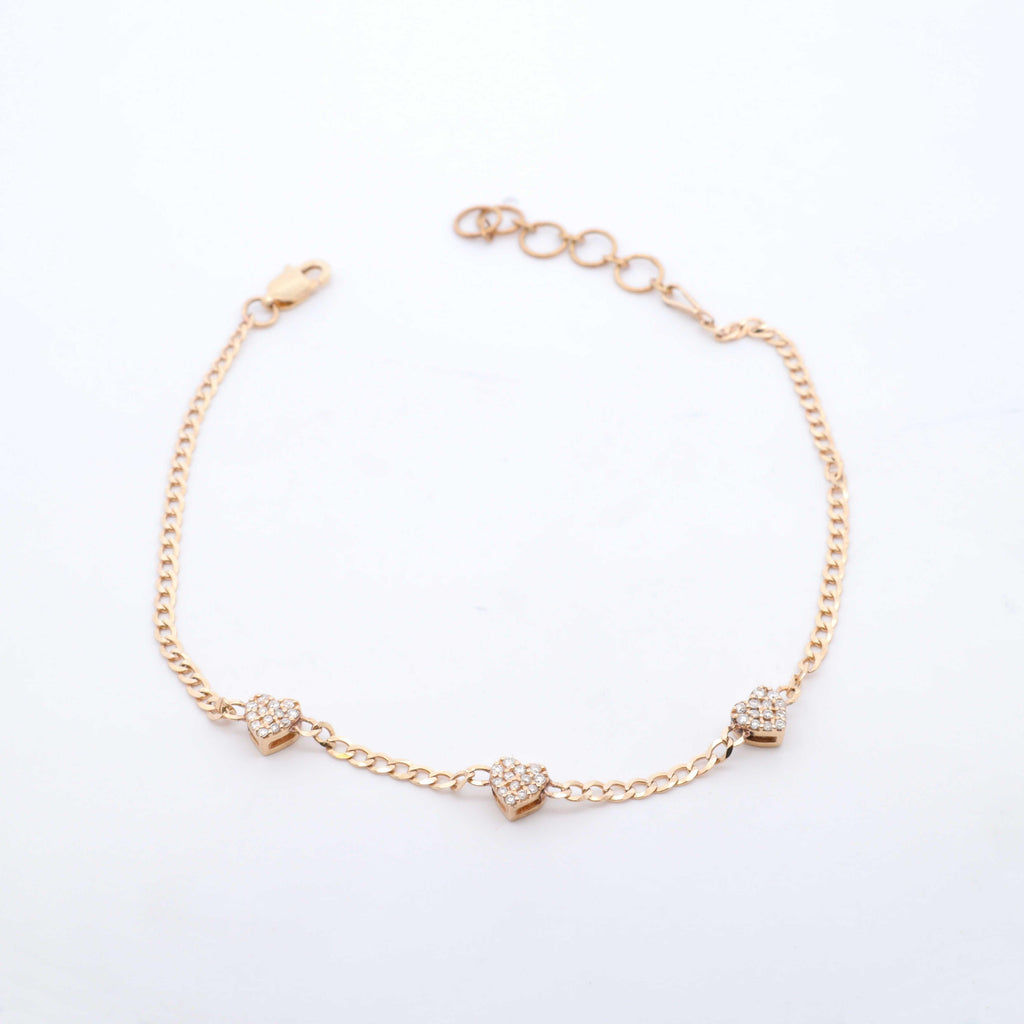 Diamond Heart Bracelet - Nashelle