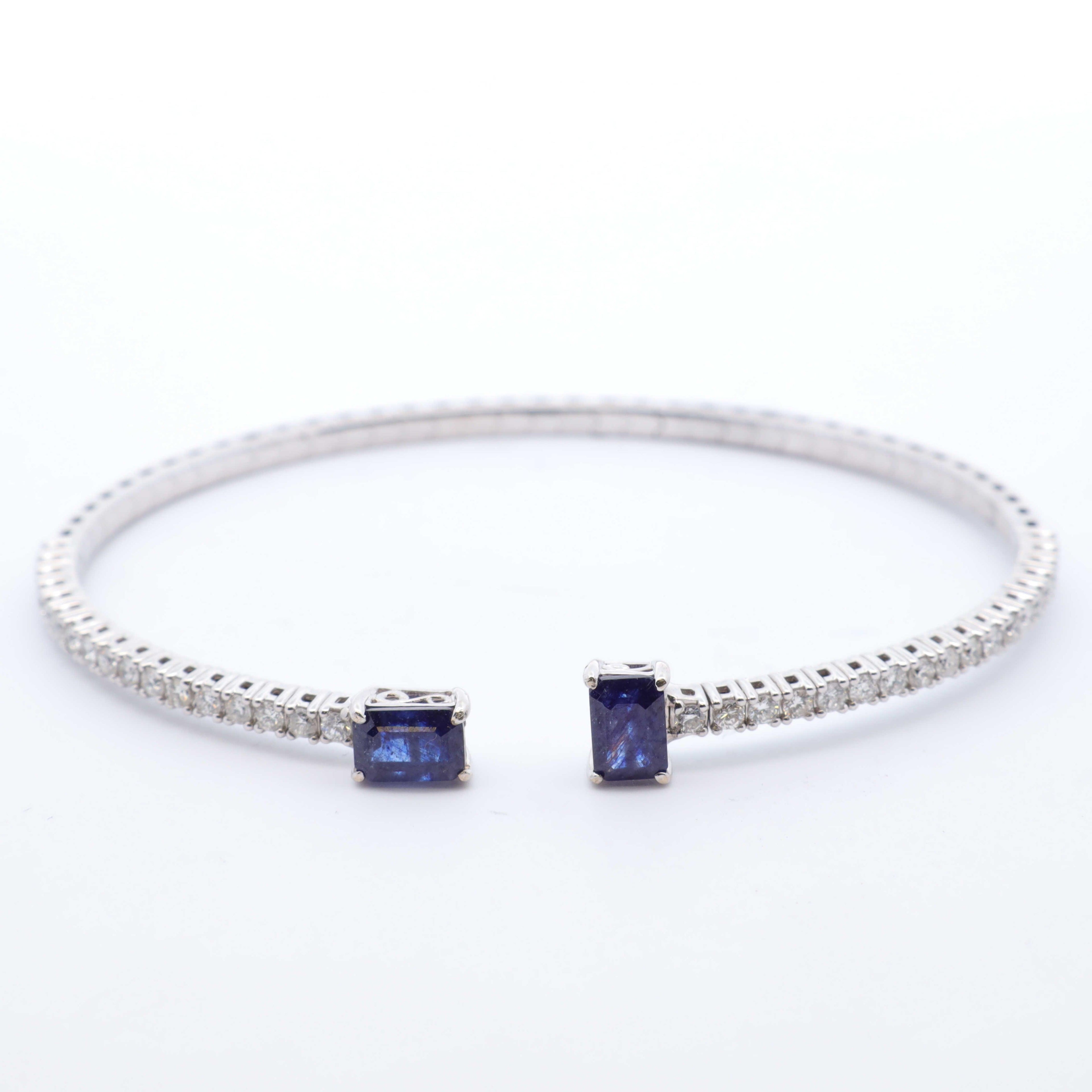 Sapphire Flex Bangle - Nashelle