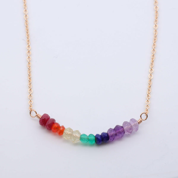 Rainbow Gem Necklace - Nashelle