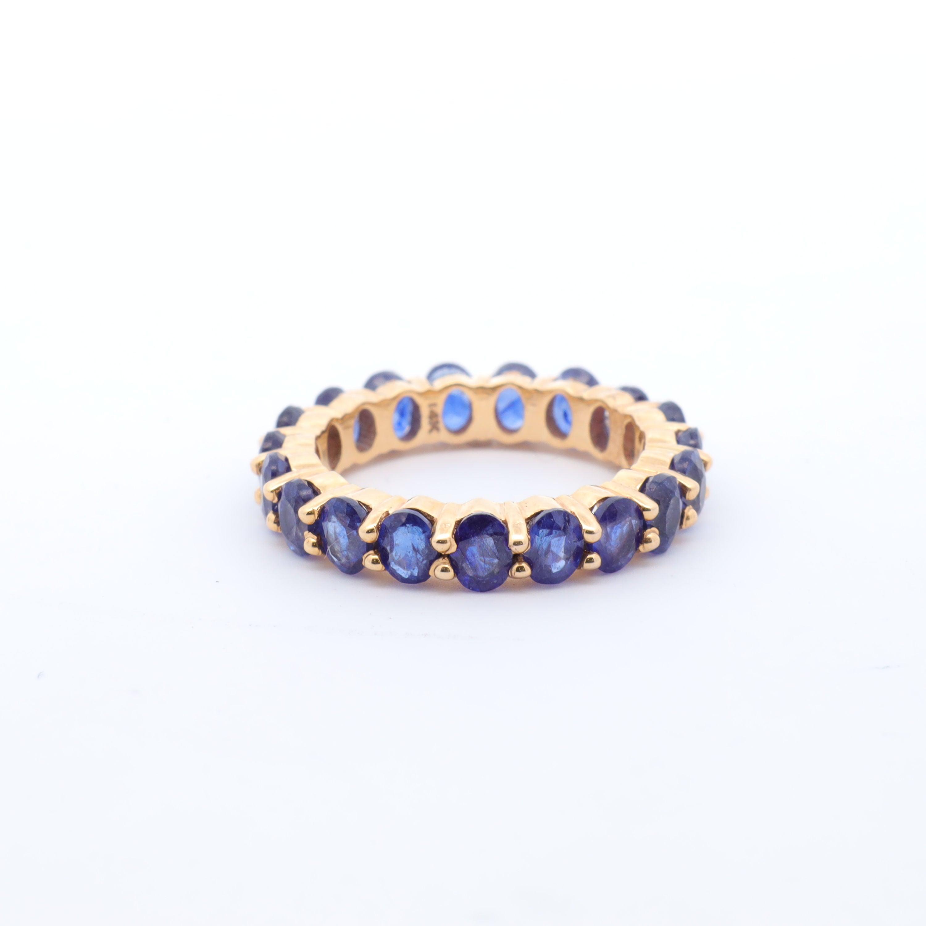 Blue Sapphire Eternity Band - Nashelle
