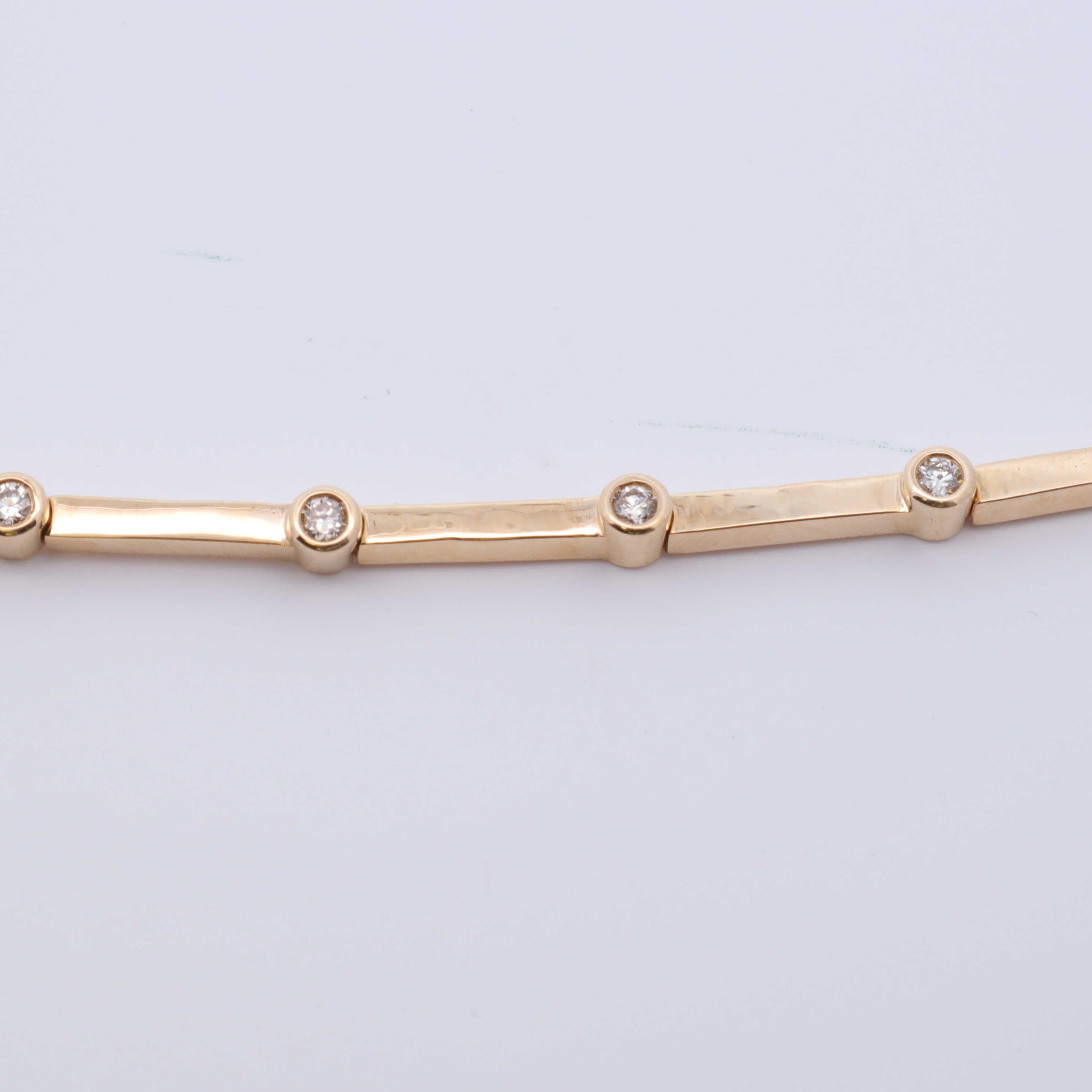 Rectangle Diamond Link Bracelet - Nashelle