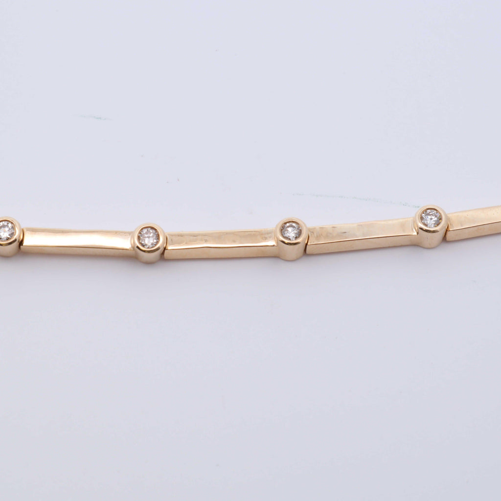 Rectangle Diamond Link Bracelet - Nashelle