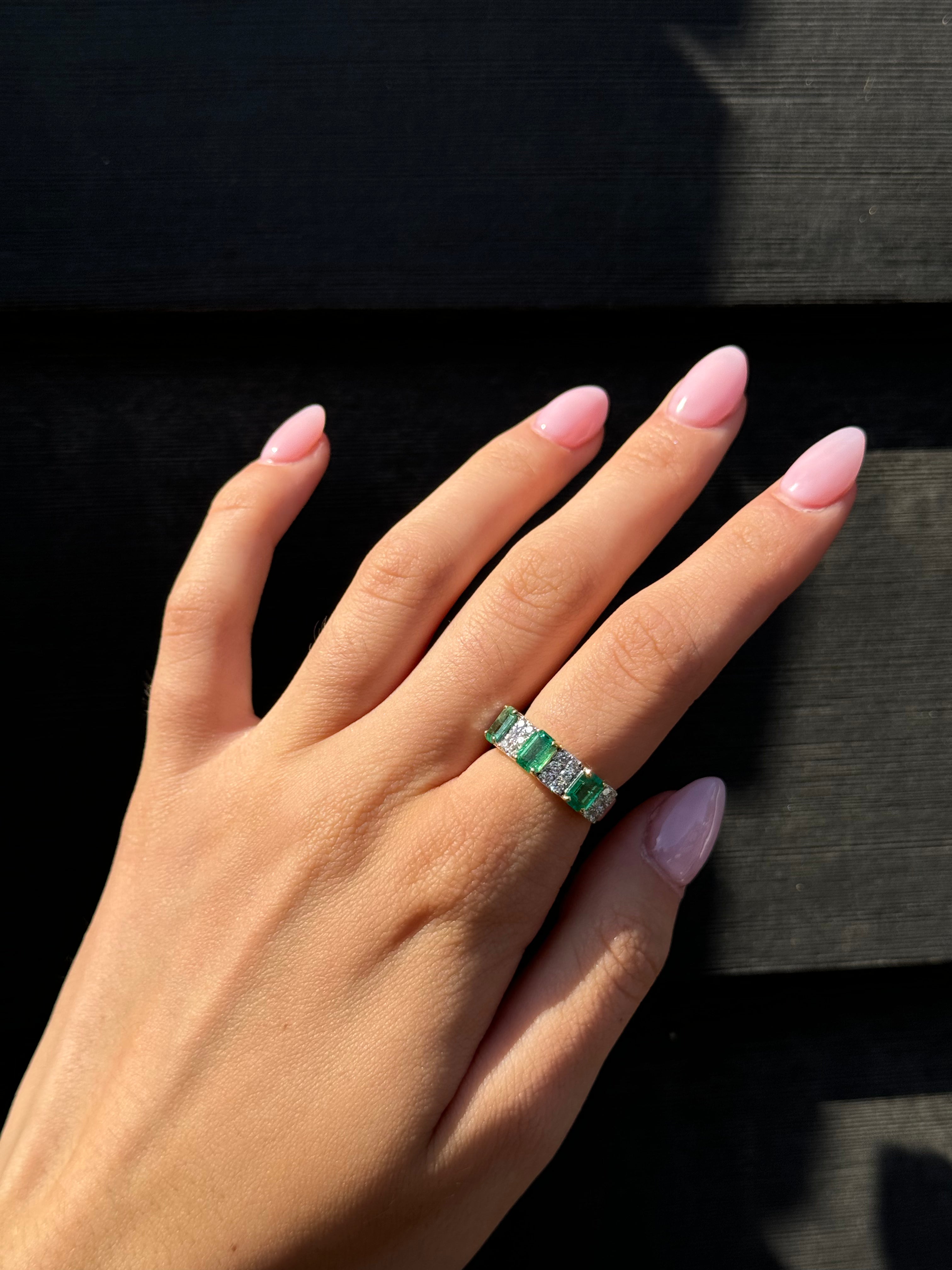 Diamond and Emerald Band