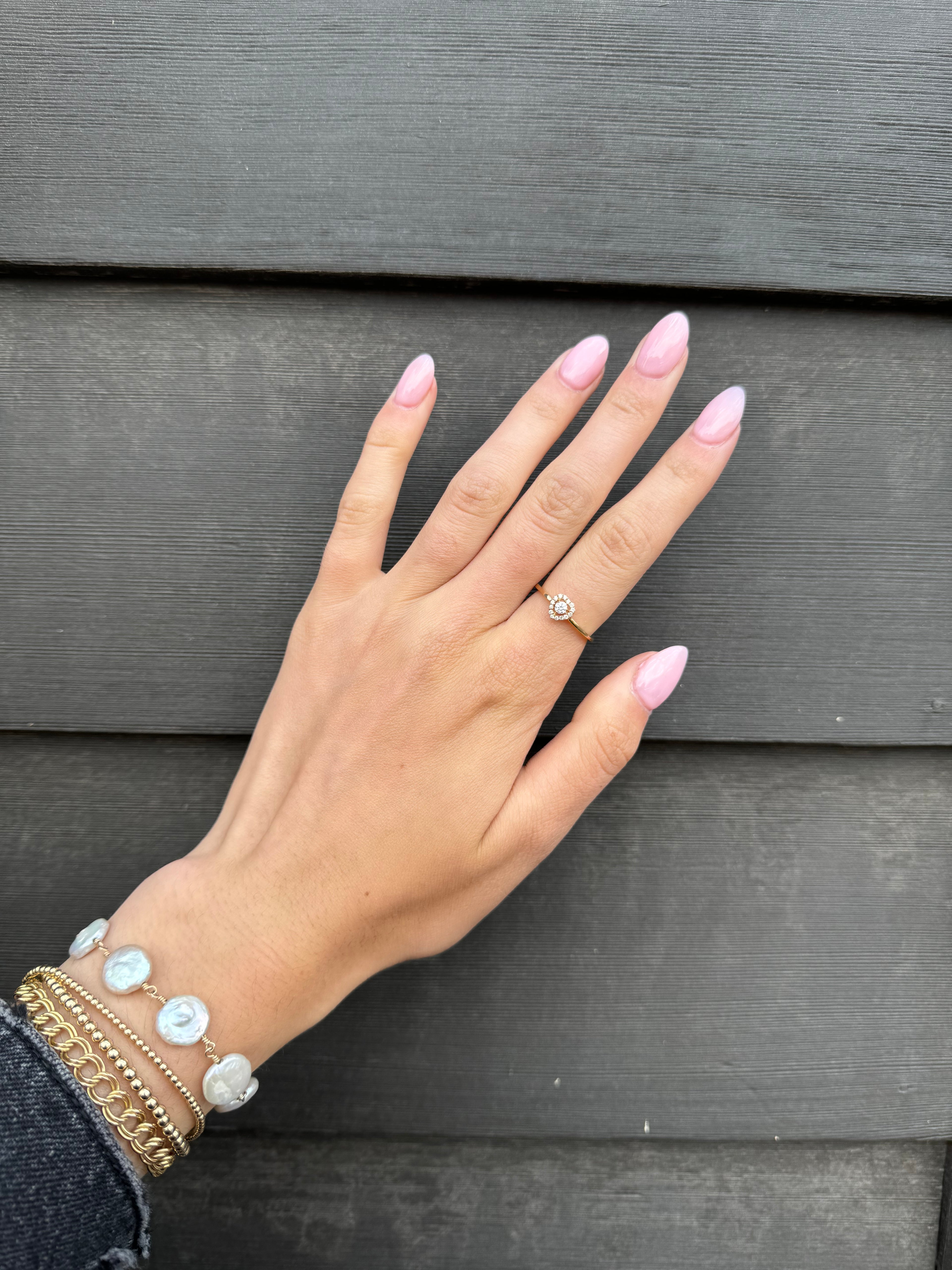 Heart Halo Diamond Ring