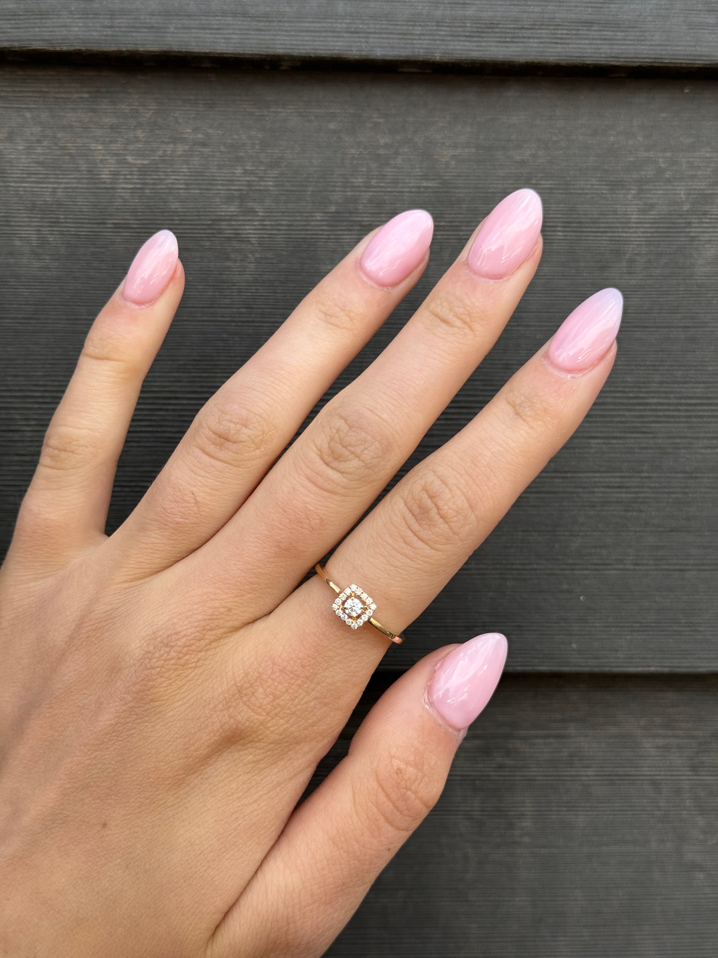 Princess Cut Diamond Halo Ring