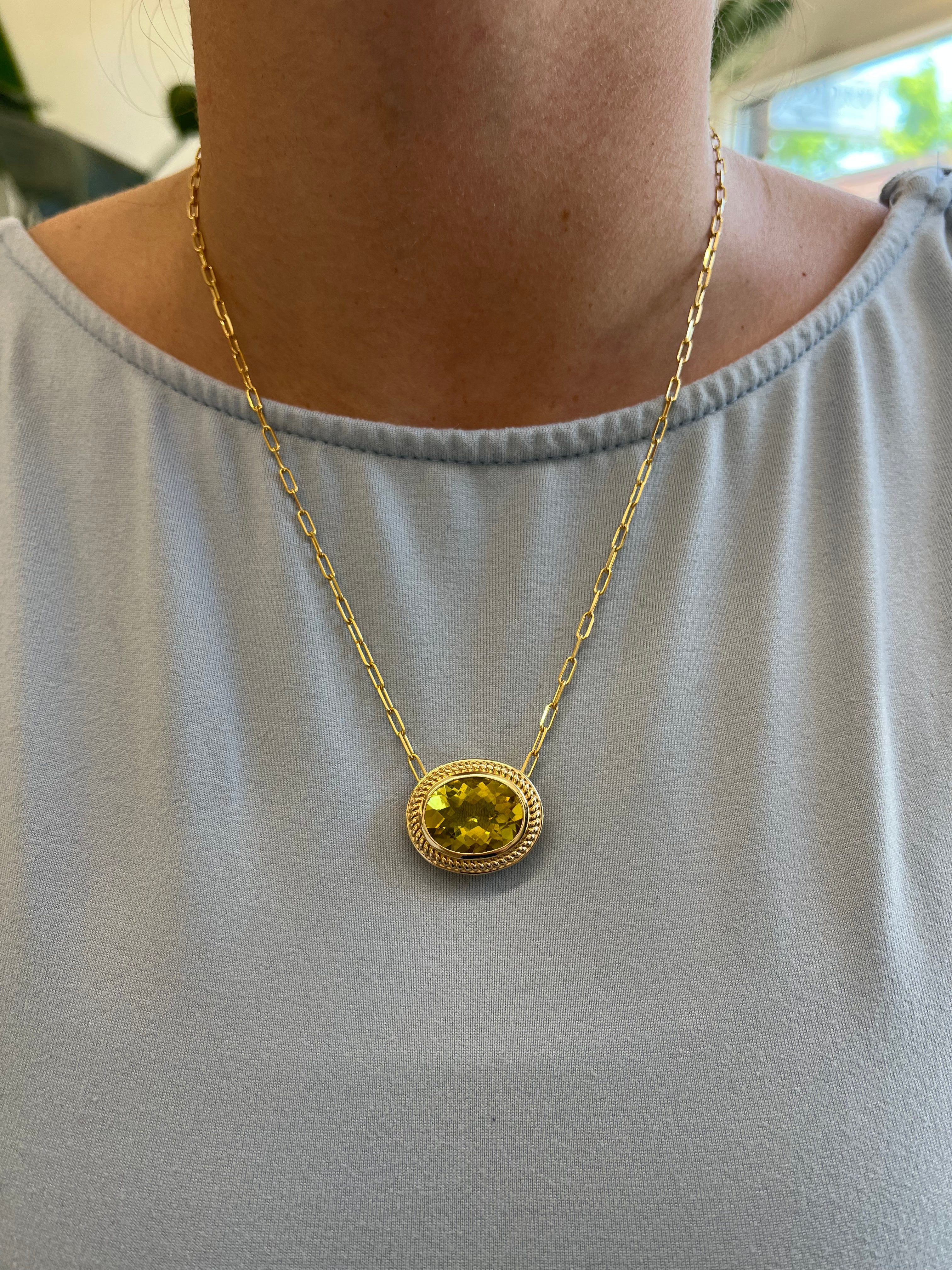 Lemon Citrine Pendant