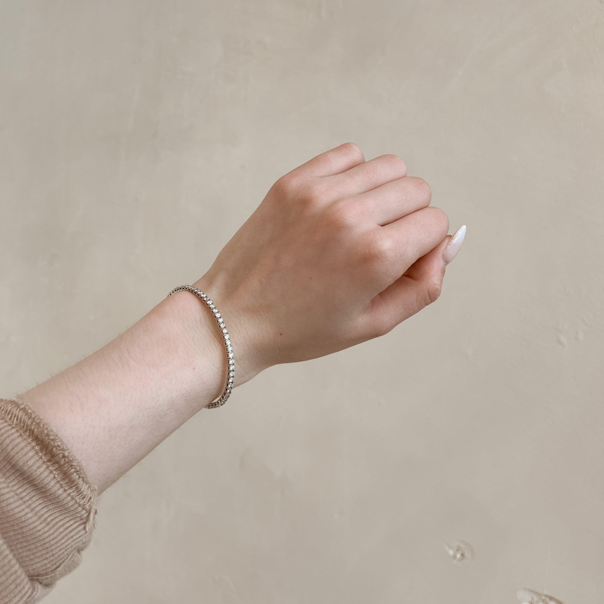 Large Diamond Bangle - Nashelle