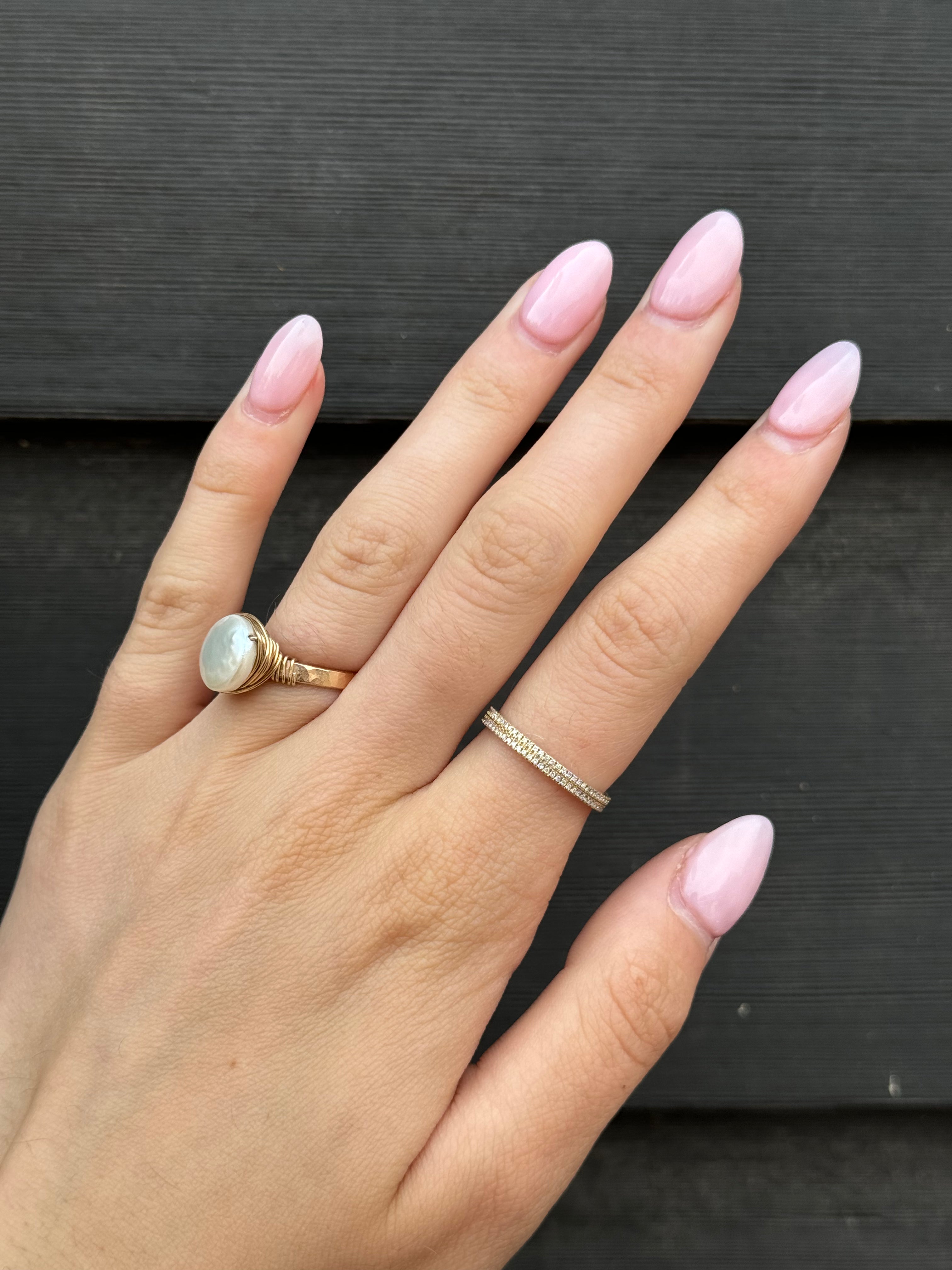 Petite Double Eternity Band