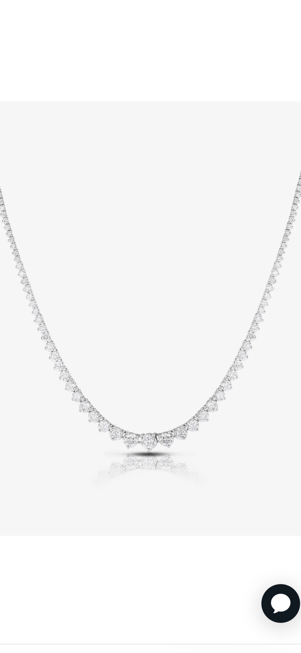3.5 Ct Graduated Tennis Necklace