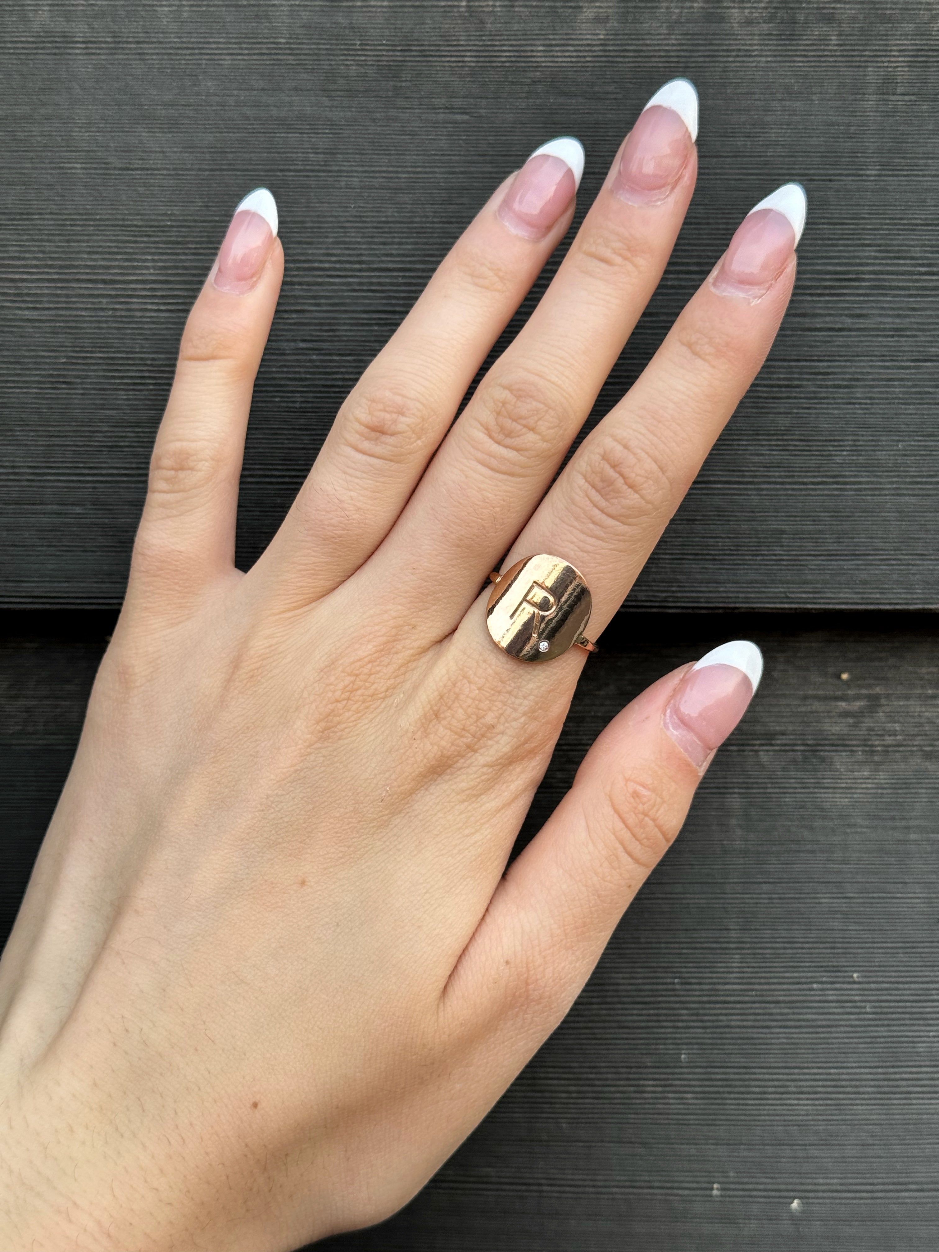 Classic Coin Diamond Ring