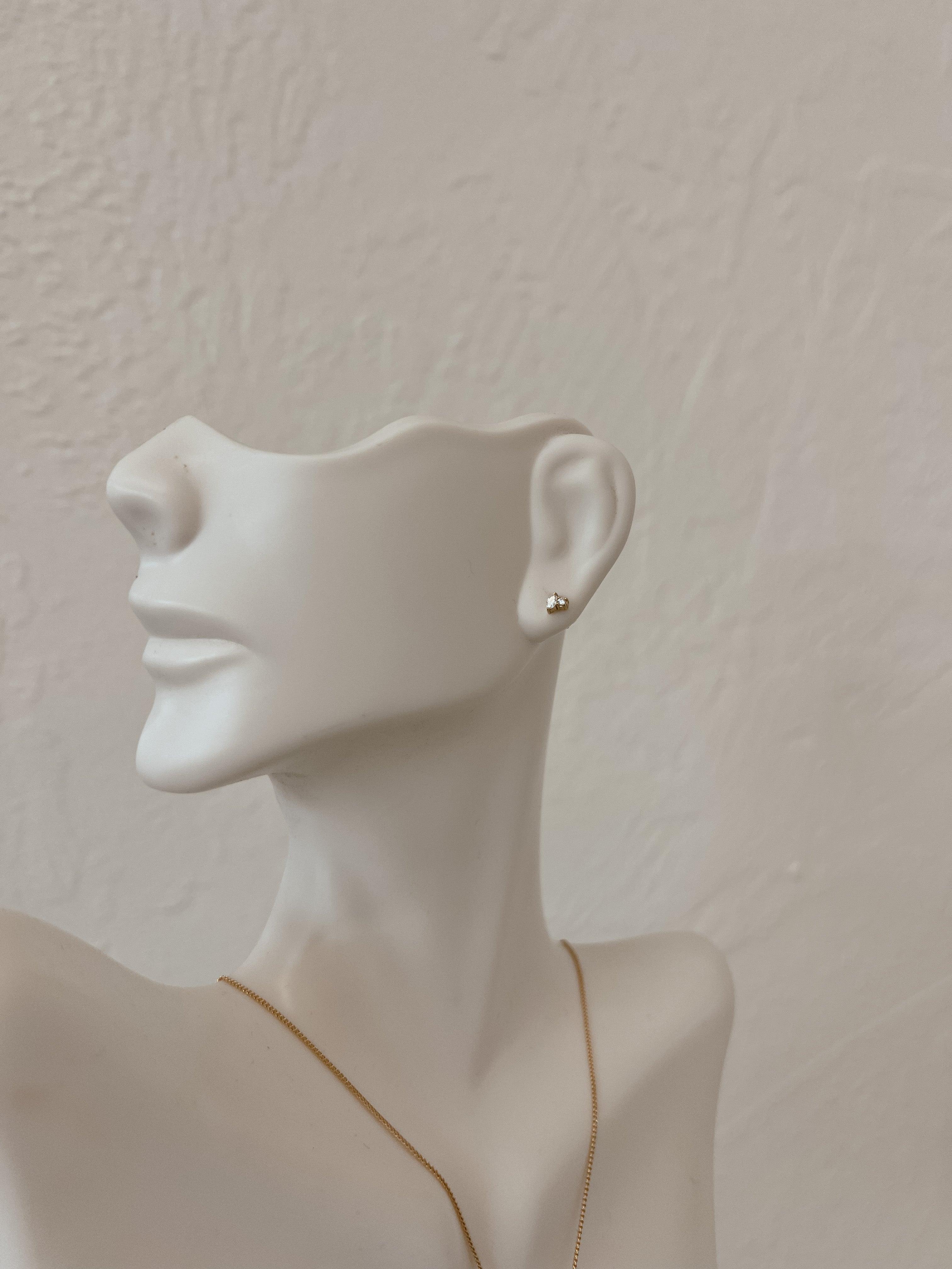 Tiny Cluster Diamond Studs