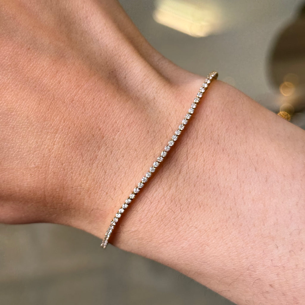 Three Prong Tennis Bracelet