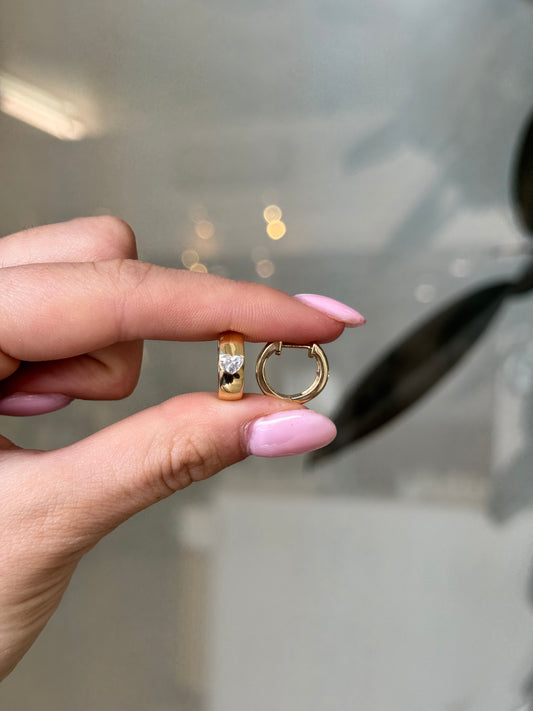 Diamond Heart Thick Huggies