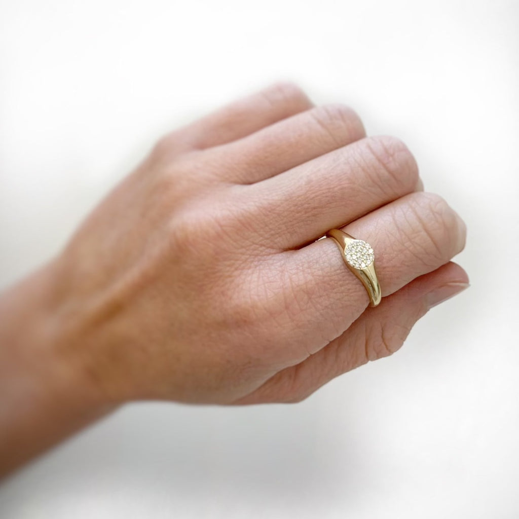 Diamond Signet Ring - Nashelle