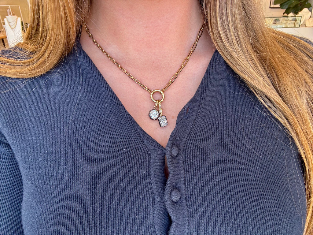 Georgian Round Diamond Pendant