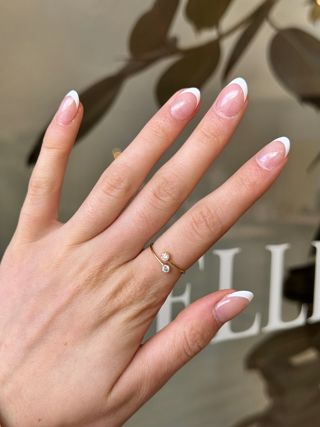 Adjustable CZ Wrap Ring