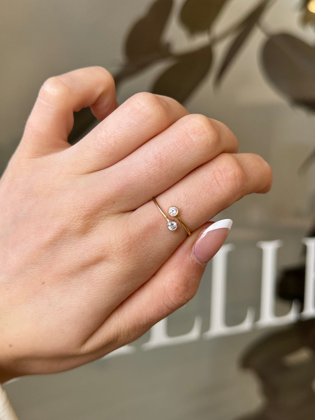 Adjustable CZ Wrap Ring