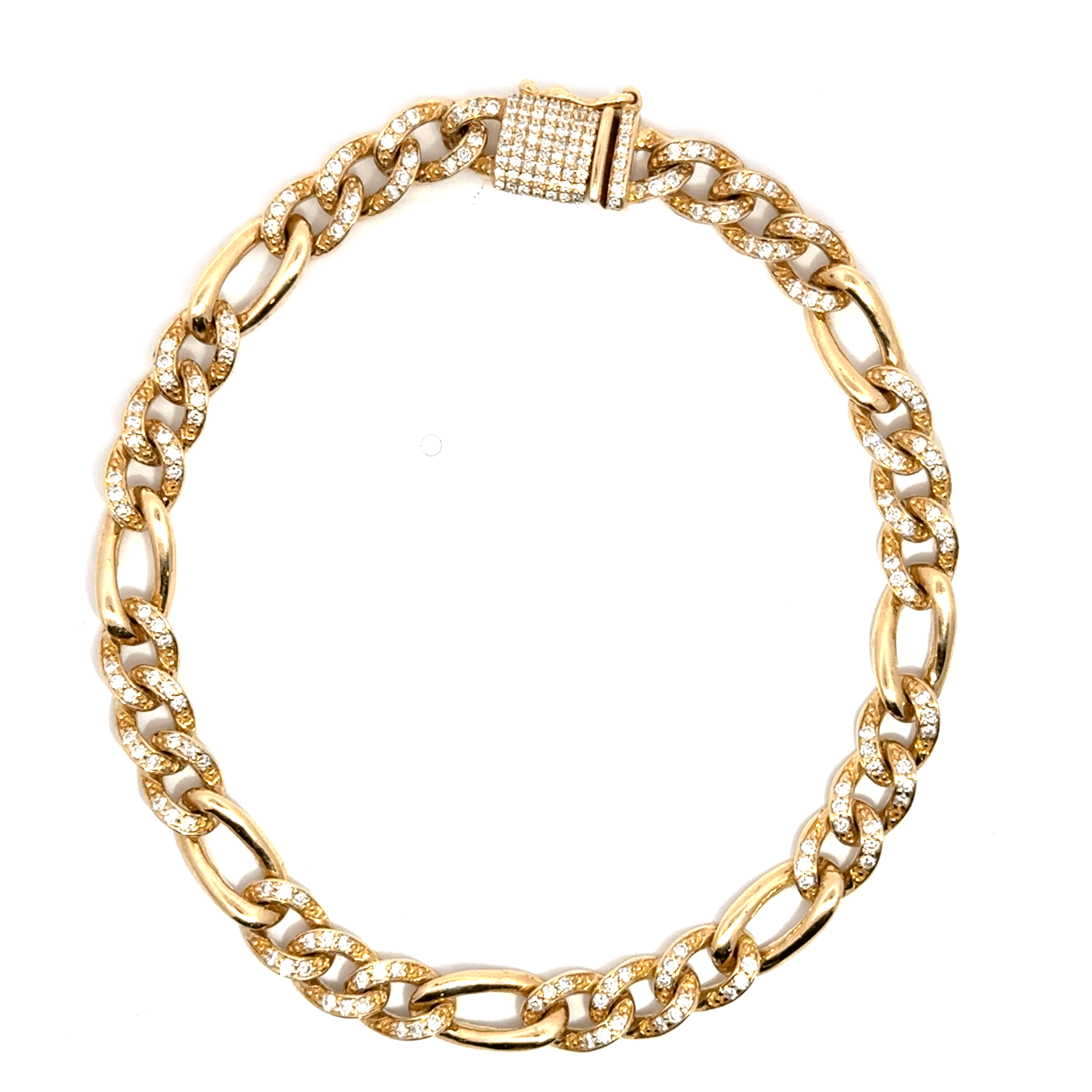 Diamond Figaro Bracelet