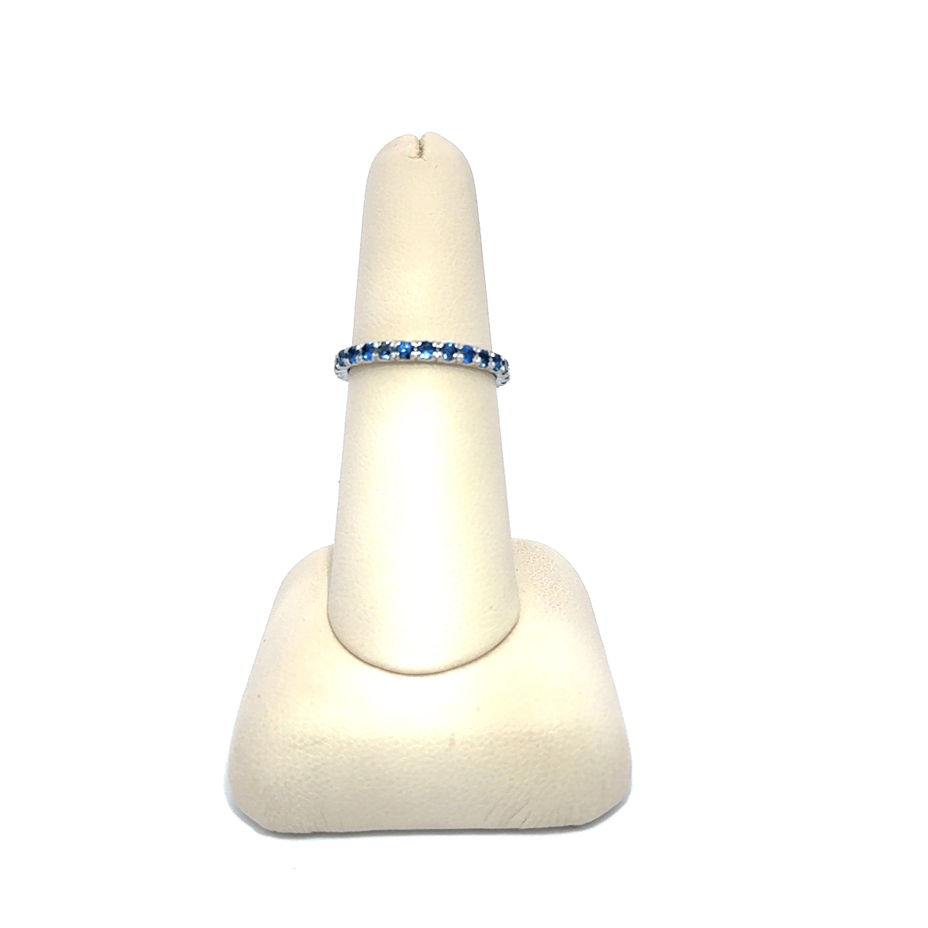 Blue Sapphire Eternity Band