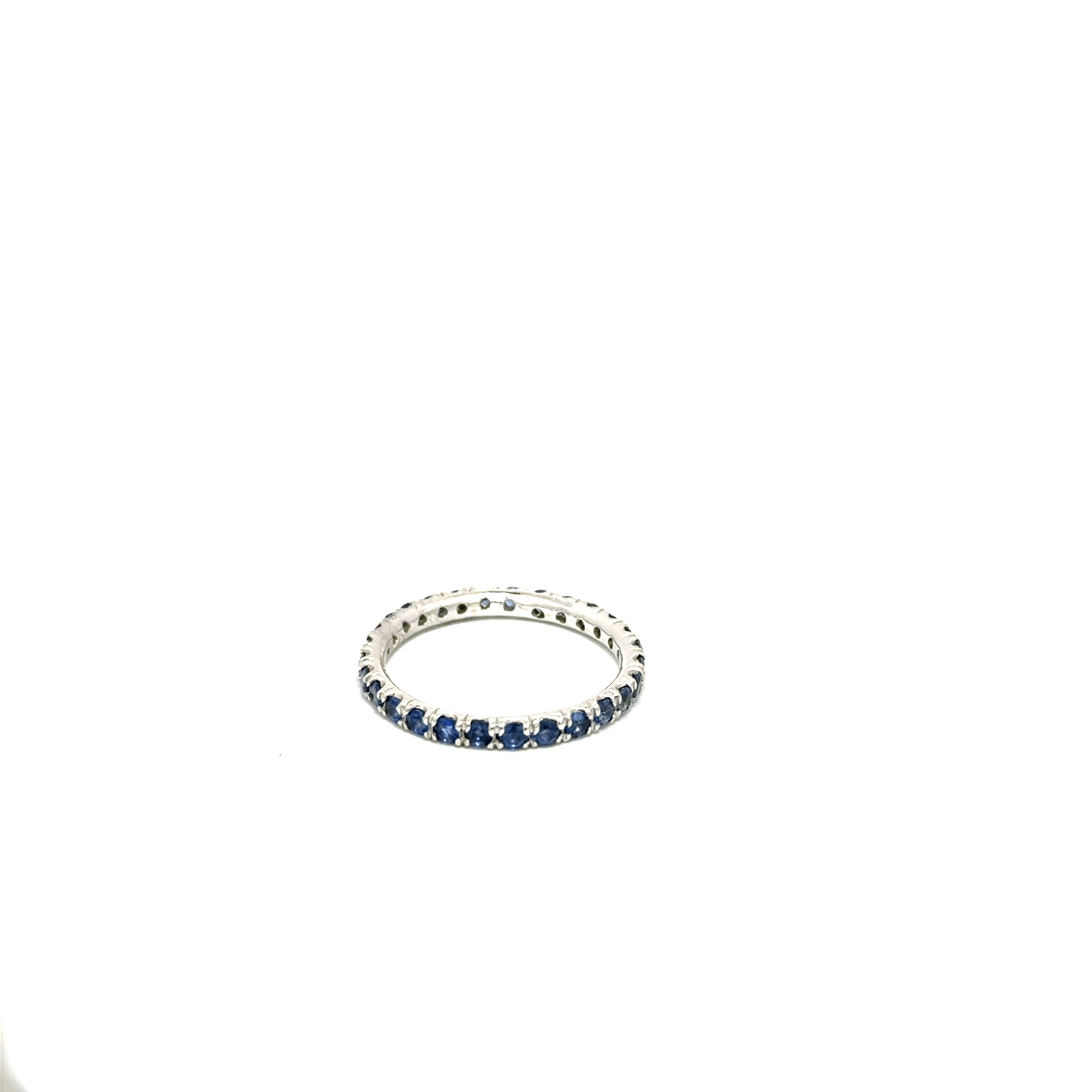 Blue Sapphire Eternity Band