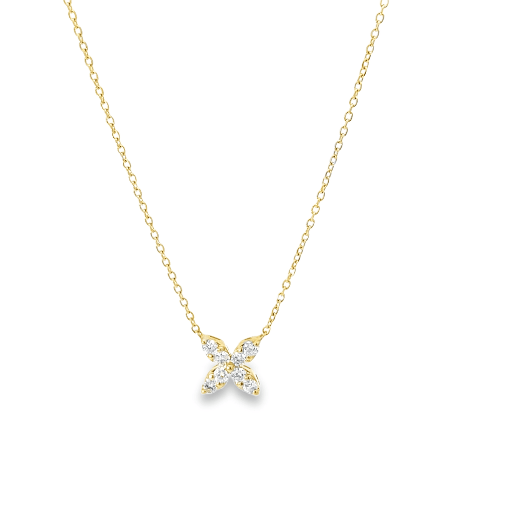 Diamond Flower Necklace