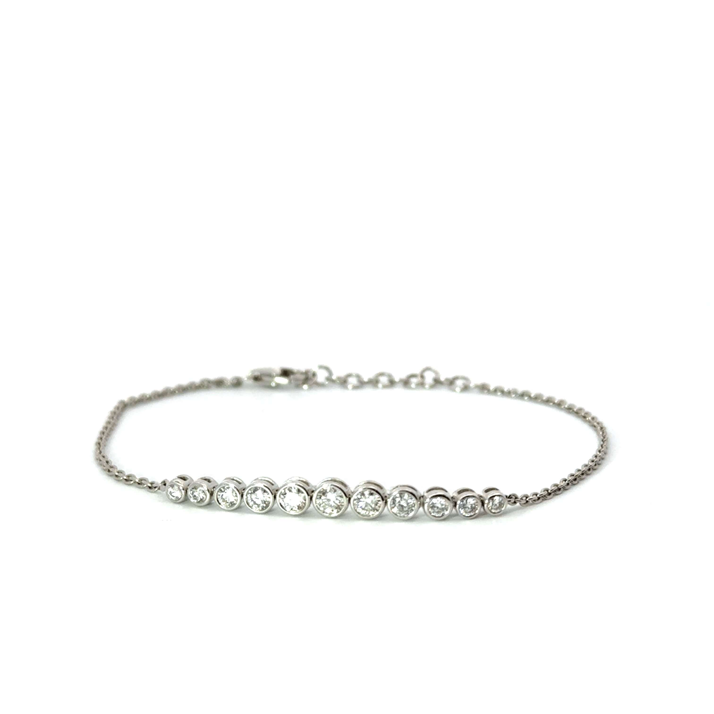 Diamond Bezel and Dainty Bracelet