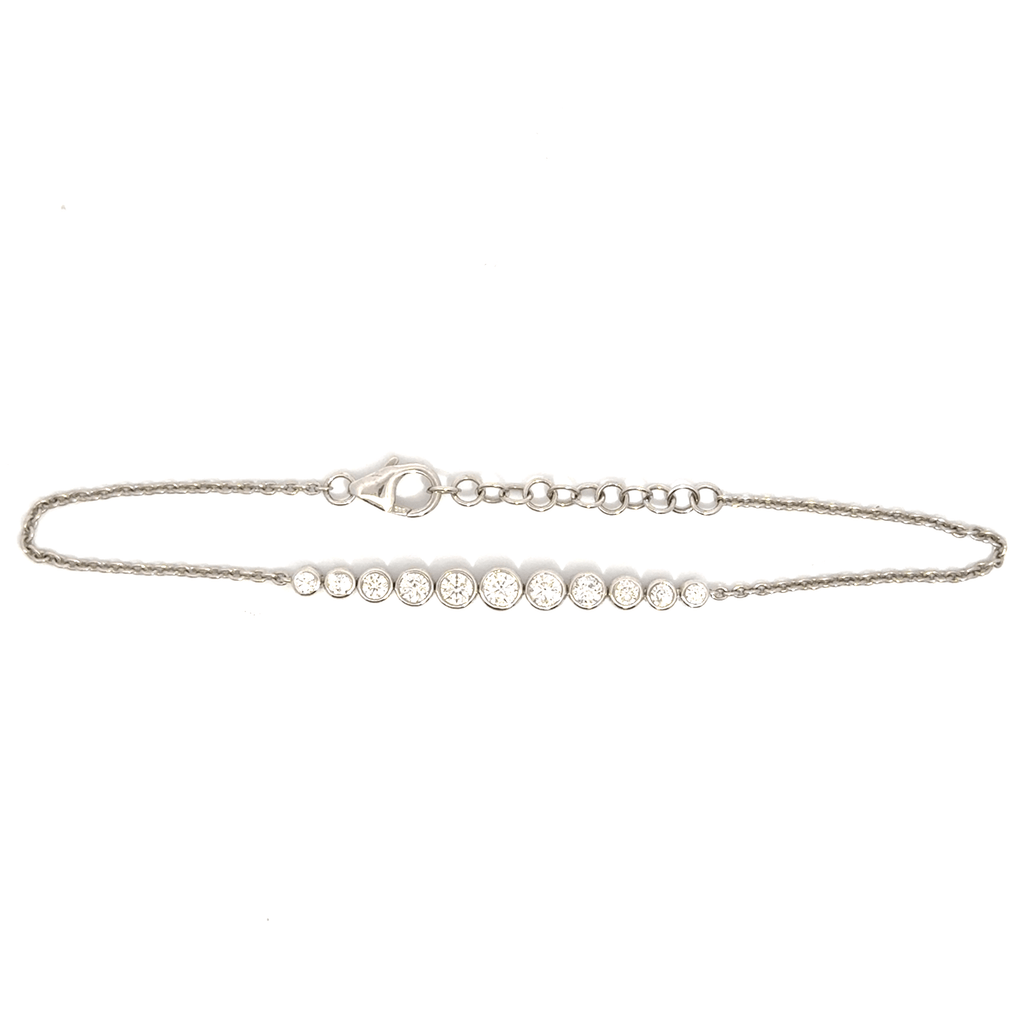 Diamond Bezel and Dainty Bracelet