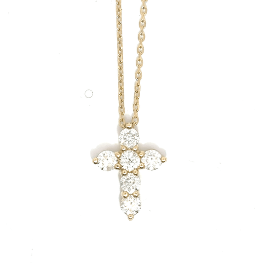 1.5ctw Diamond Cross Necklace