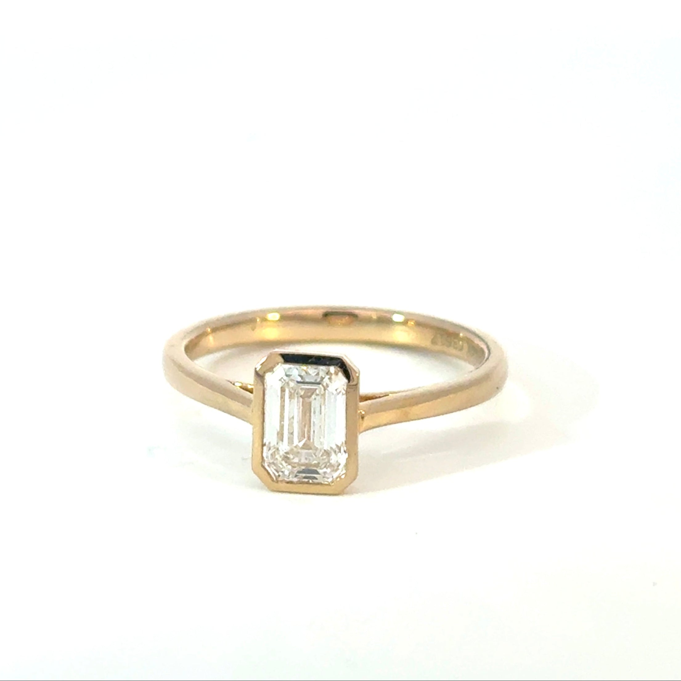 Emerald Cut Diamond Engagement Ring