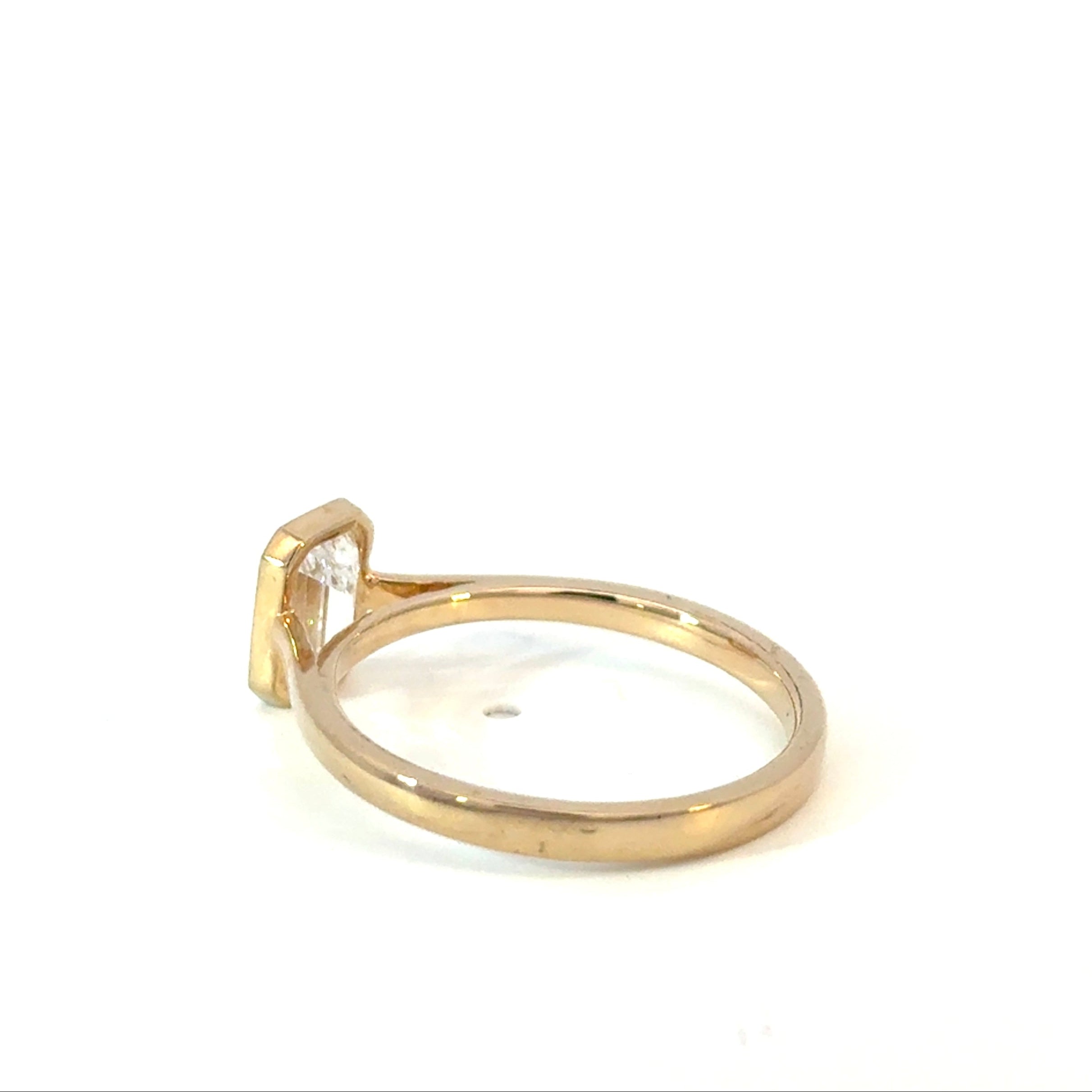 Emerald Cut Diamond Engagement Ring