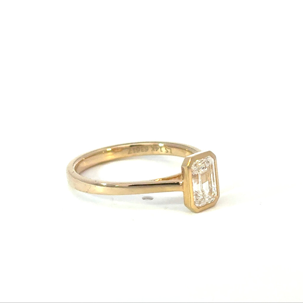 Emerald Cut Diamond Engagement Ring