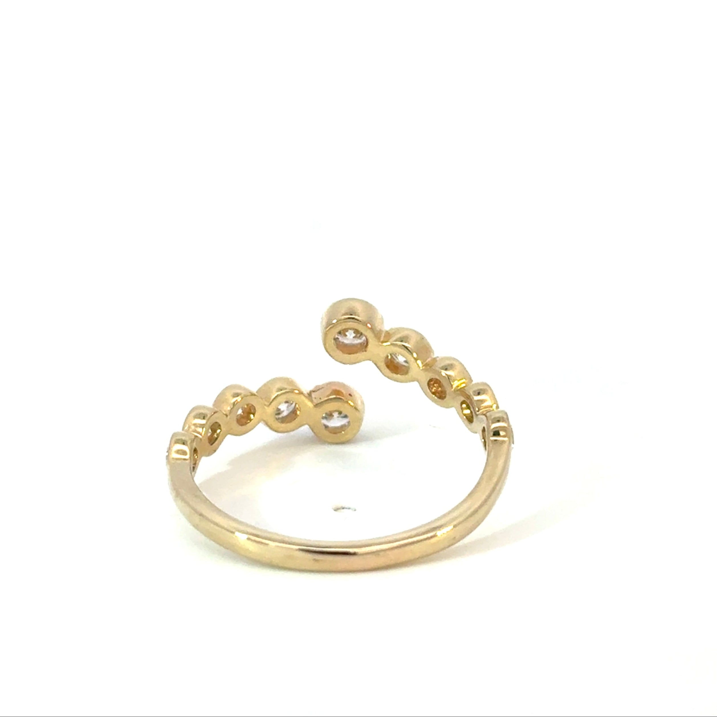 Along the Path Bezel Set Diamond Ring