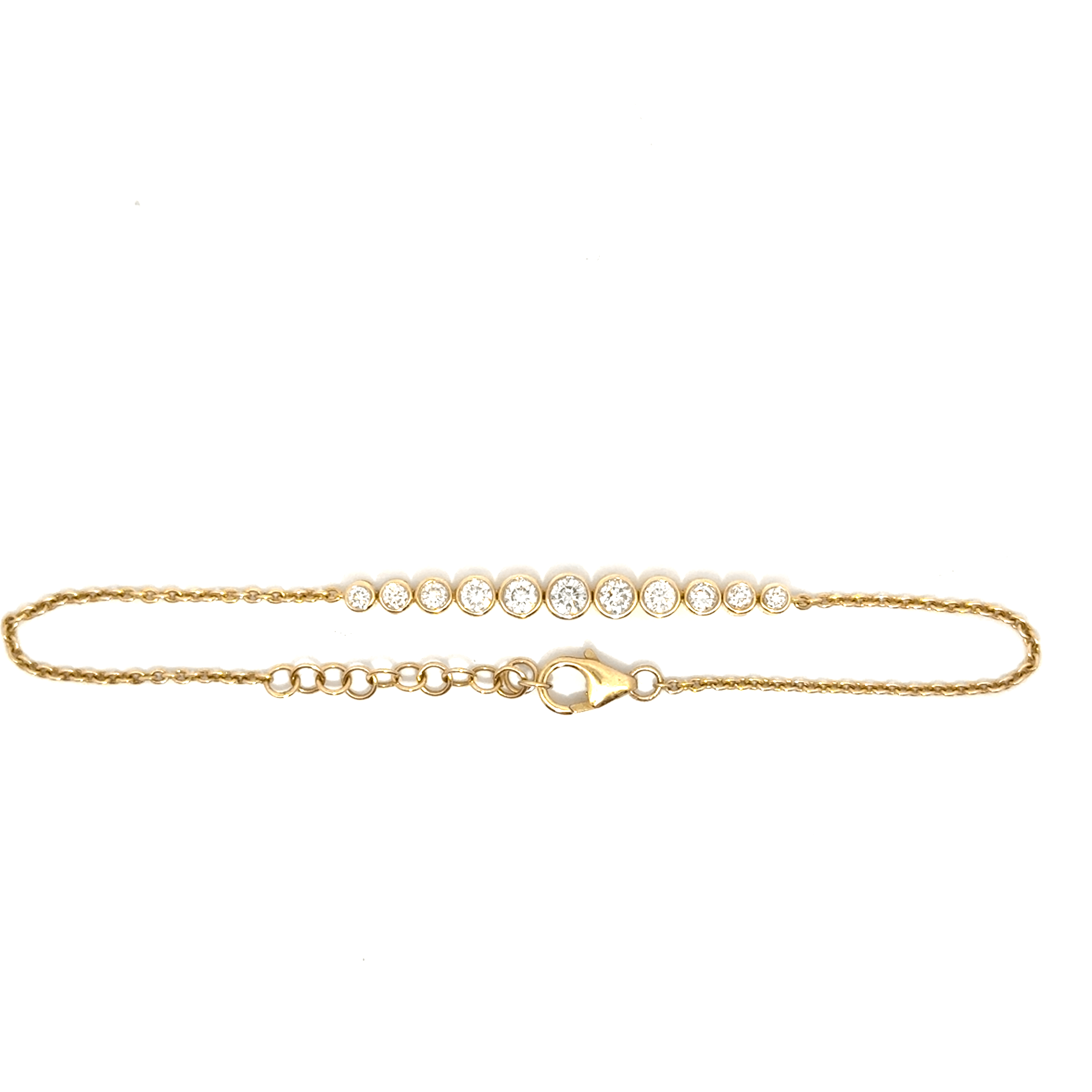 Diamond Bezel and Dainty Bracelet