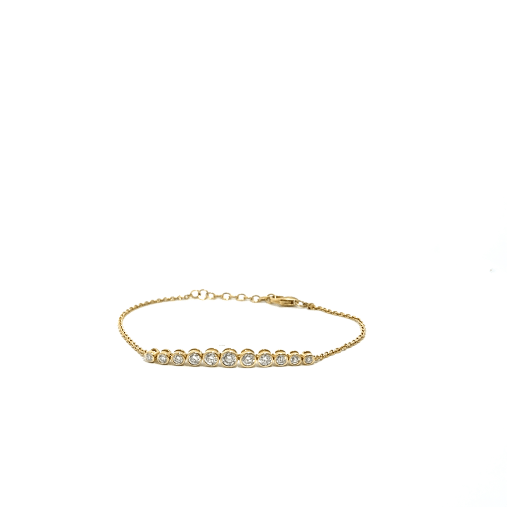 Diamond Bezel and Dainty Bracelet