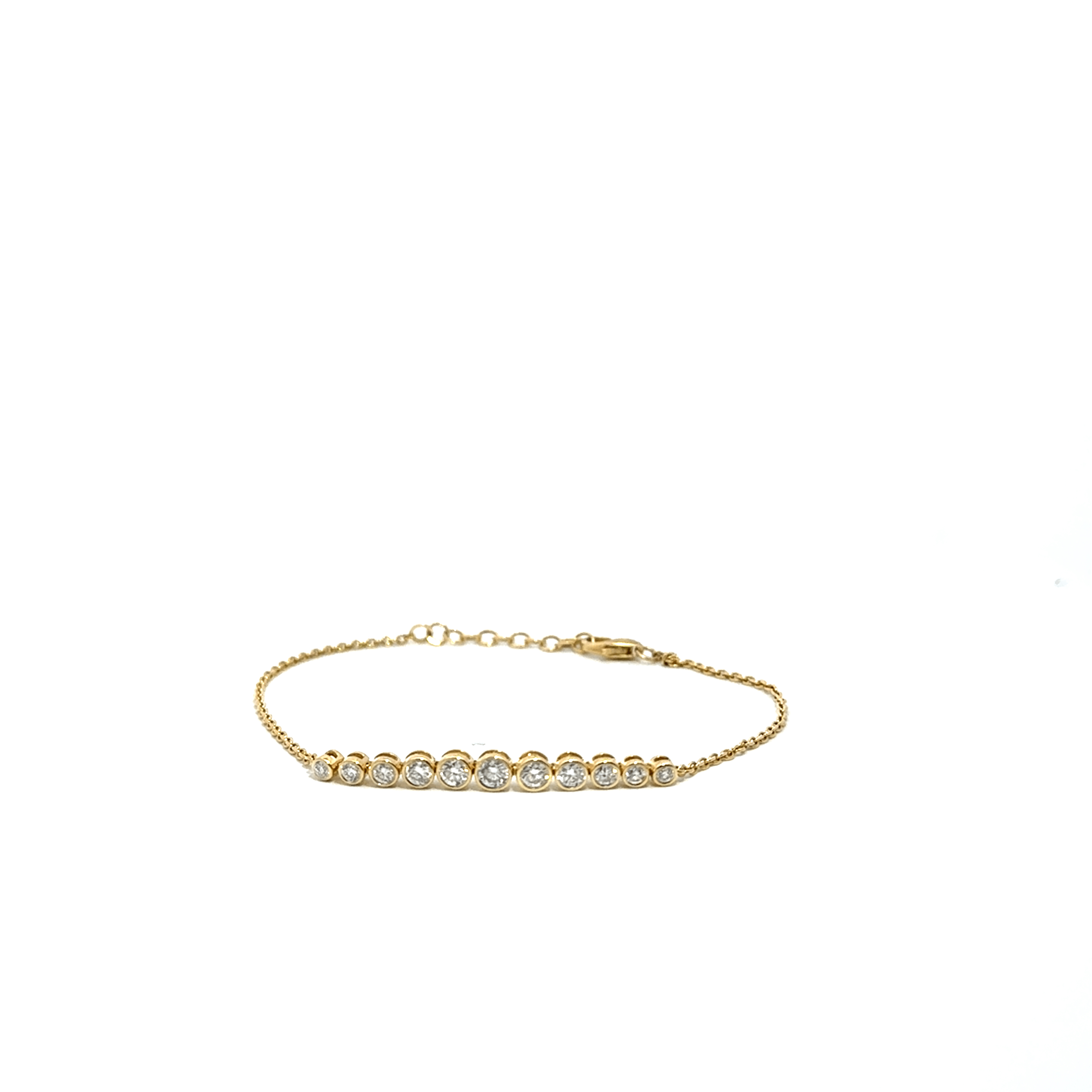 Diamond Bezel and Dainty Bracelet