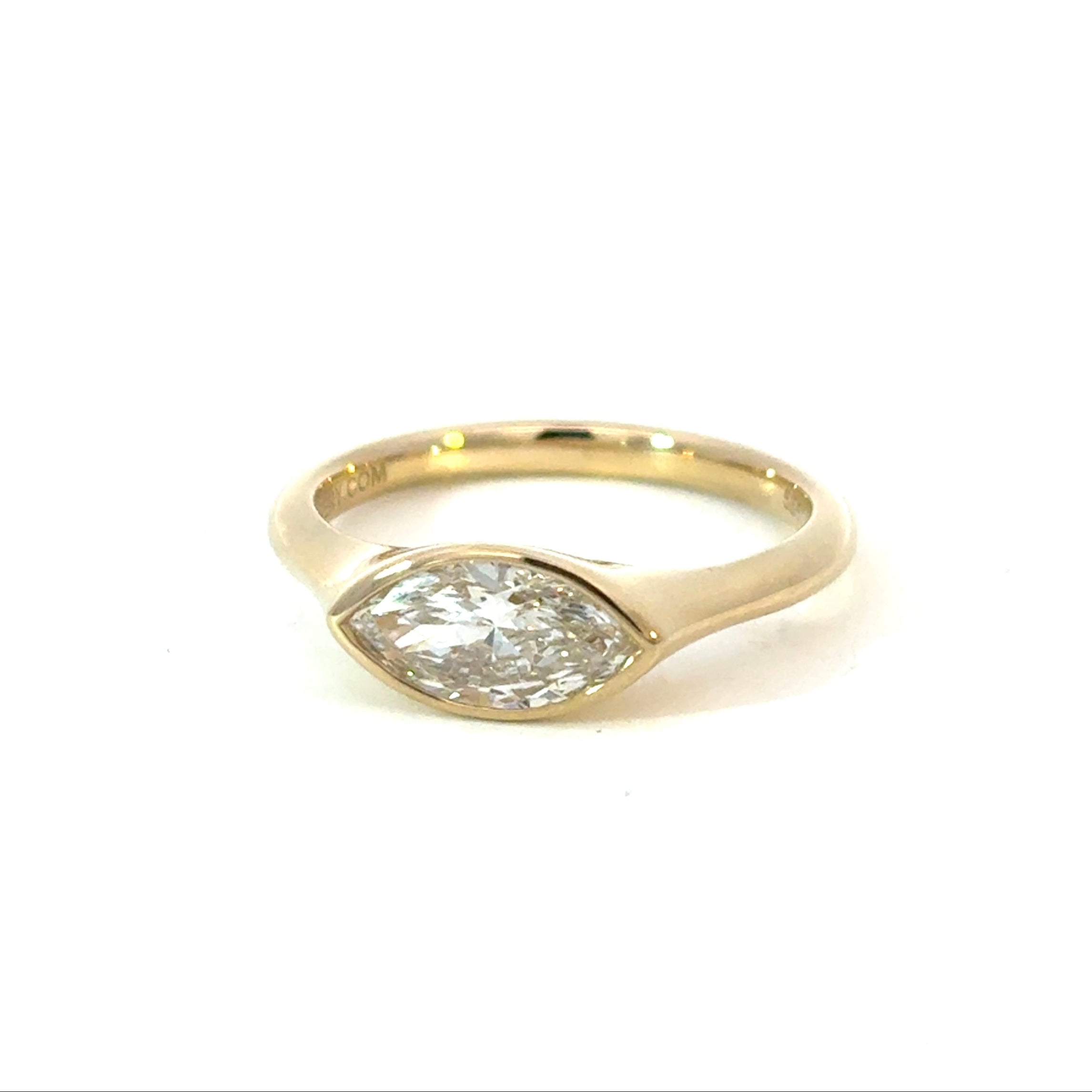 Marquise Bezel Diamond Engagement Ring