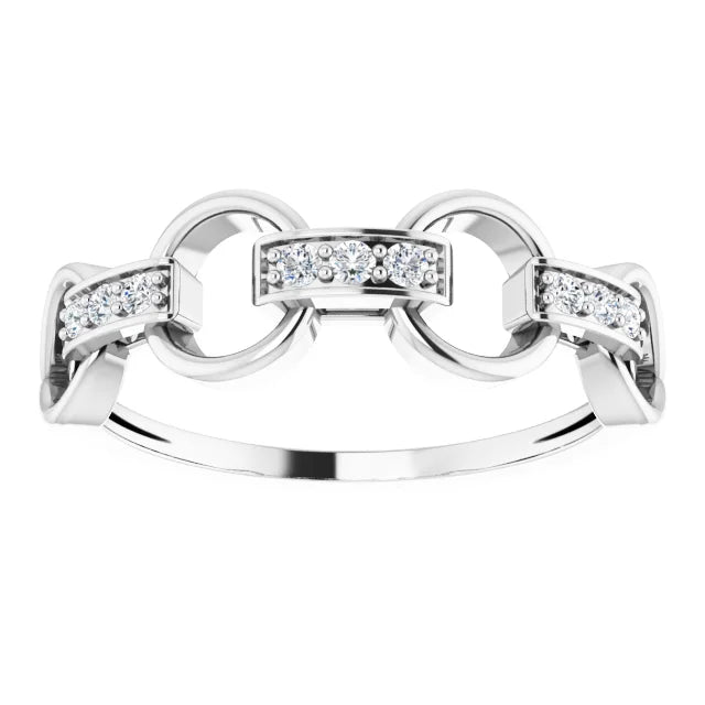 Diamond Link Ring