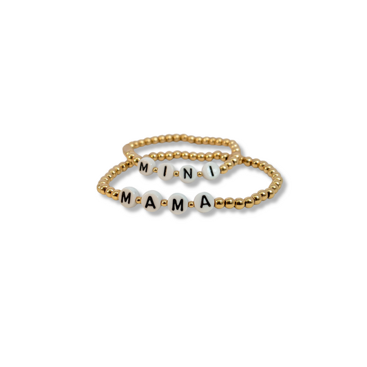 Personalized Bead Stretch Bracelet Bundle