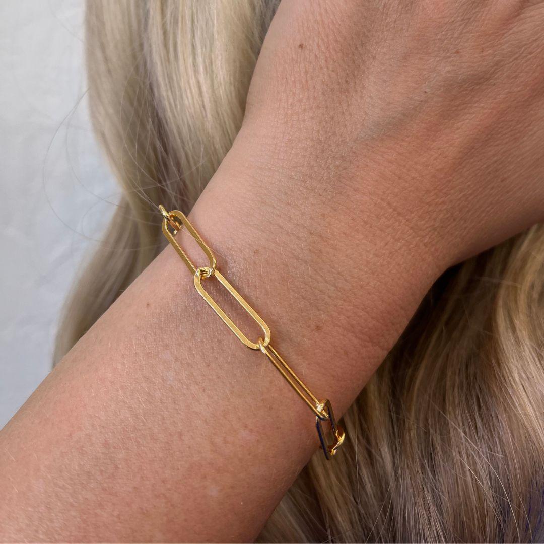 Paperclip Style Bracelet - Nashelle