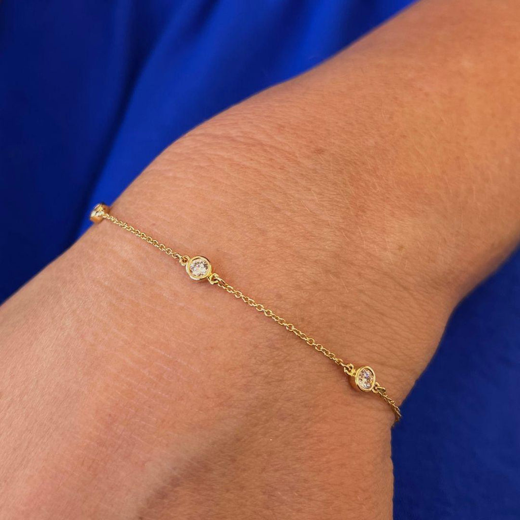 Diamond Station Bracelet - Nashelle