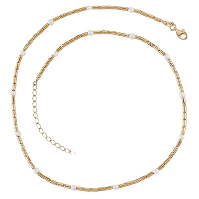 14k Pearl Accented Necklace