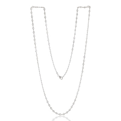 14kwg Topaz Long Drop Necklace