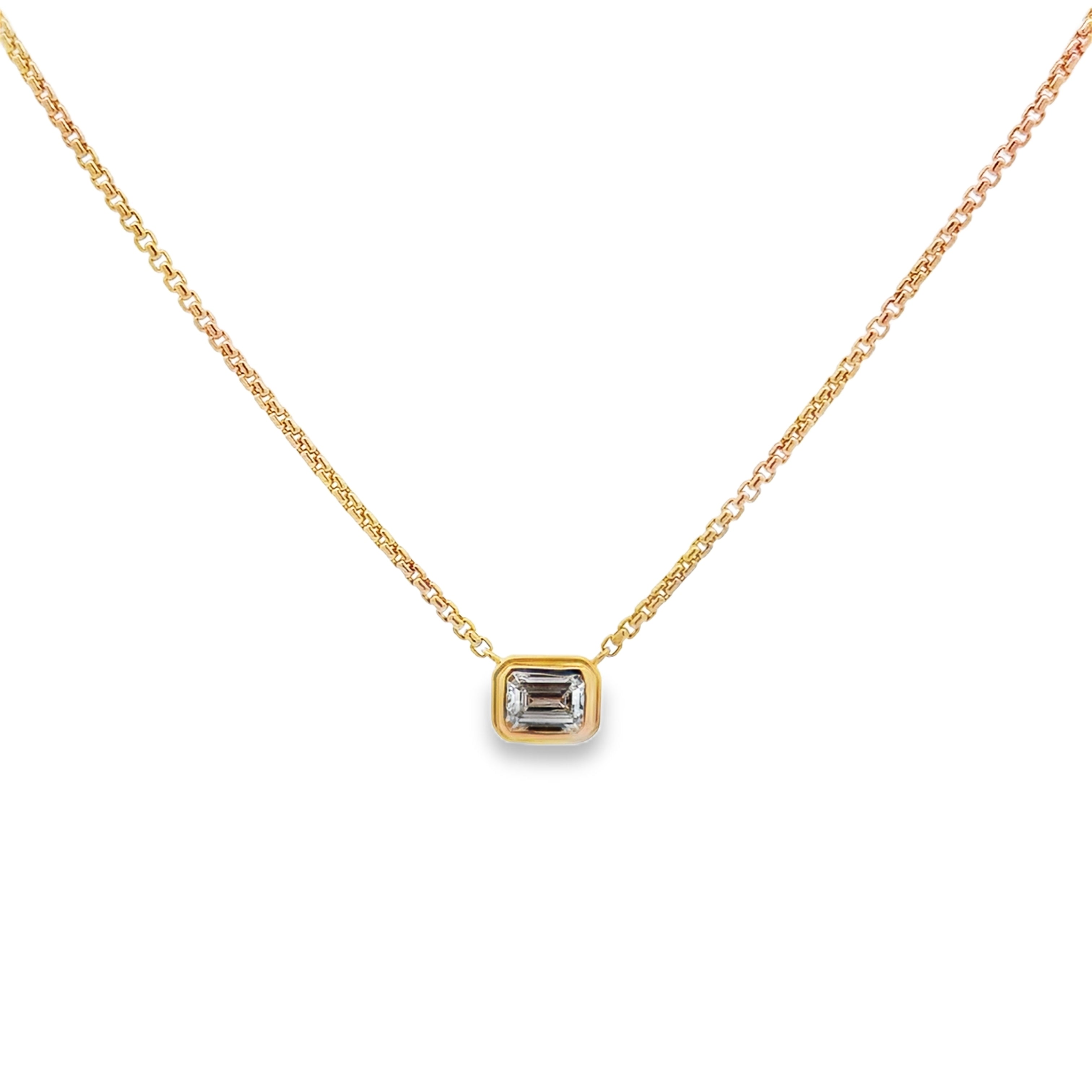 Lab Diamond Solitaire Pendant