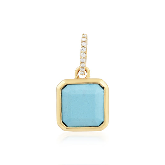 Turquoise & Diamond Pendant