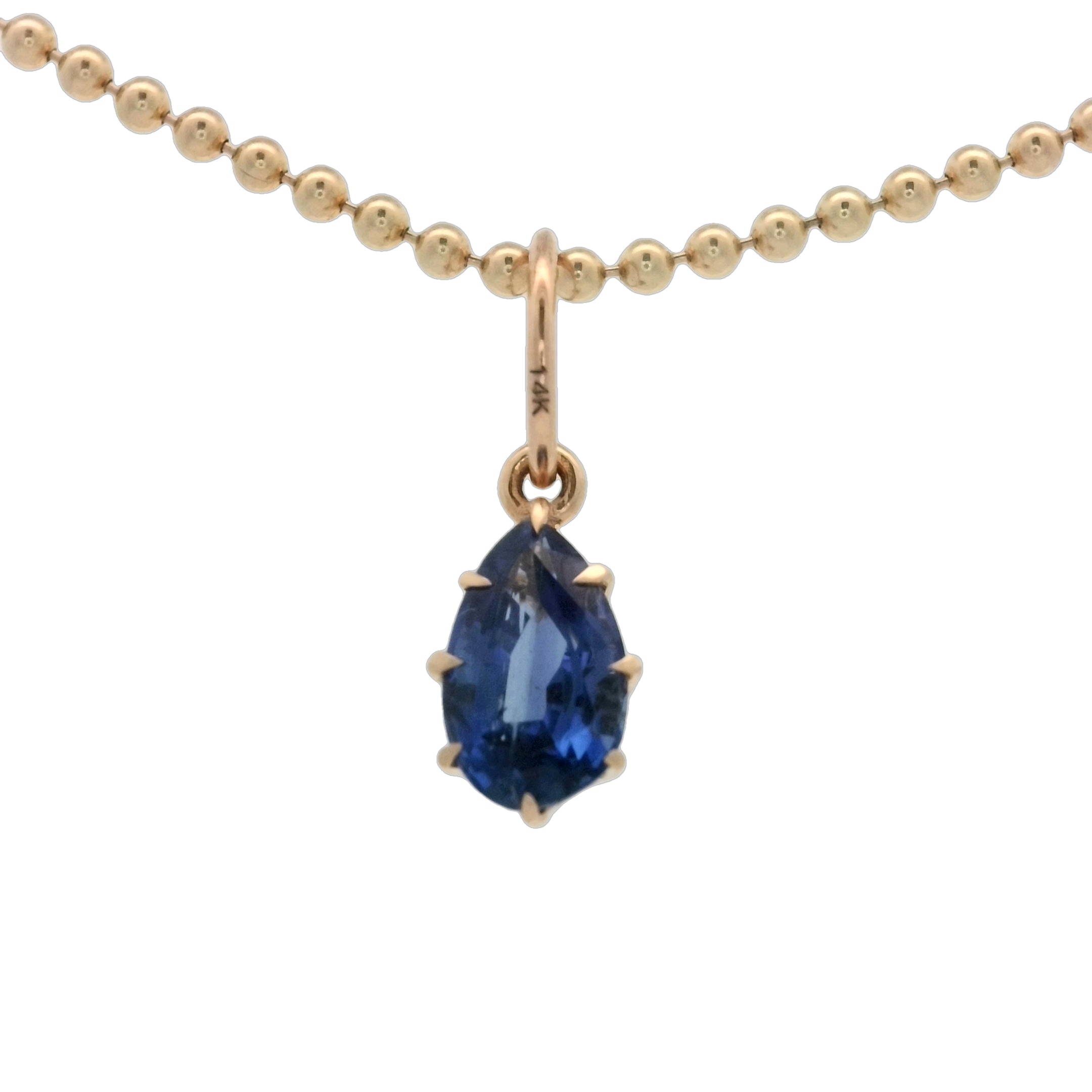 Teardrop Sapphire Pendant