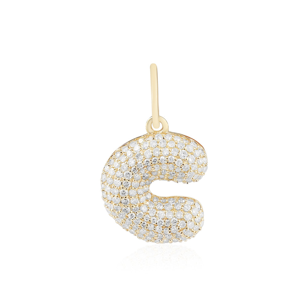 Diamond Bubble Letter Charm